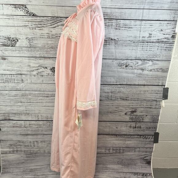 Vintage Apostrophe Guilford Sears Nightgrown Dress size Medium 12-14 Pink Lace - Picture 11 of 13